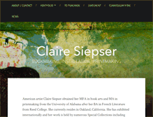 Tablet Screenshot of clairesiepser.com